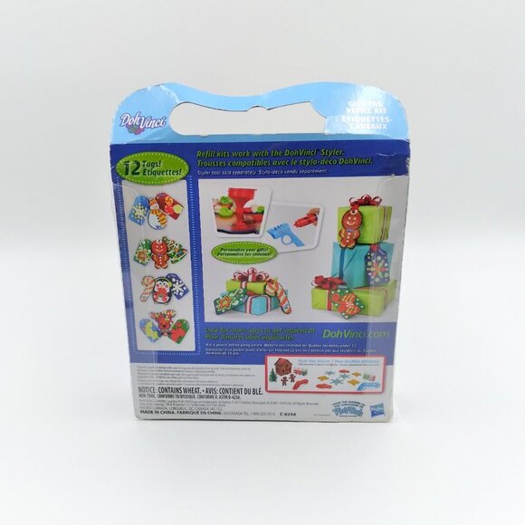 Play Doh DohVinci Gift Tag Kit Holiday Christmas Hasbro Refill Kit - Picture 2 of 2